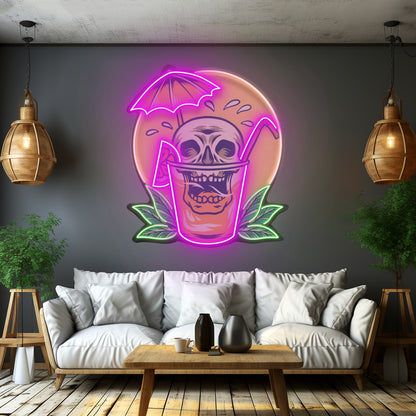 Juicy Skull Led Neon Sign Light Custom Led Signs