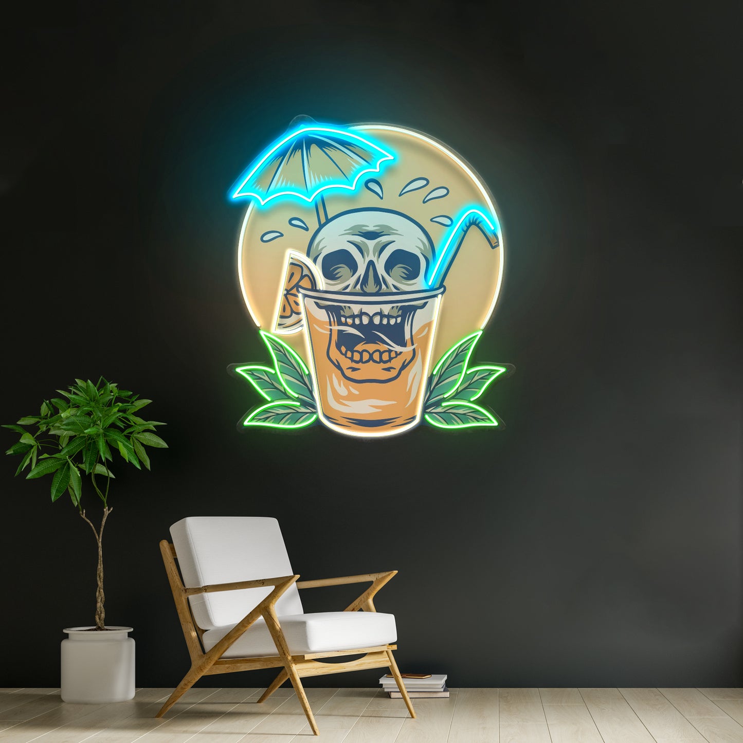 Juicy Skull Led Neon Sign Light Custom Led Signs