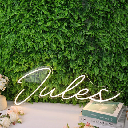 Jules Yellow Led Neon Sign - Shineneon