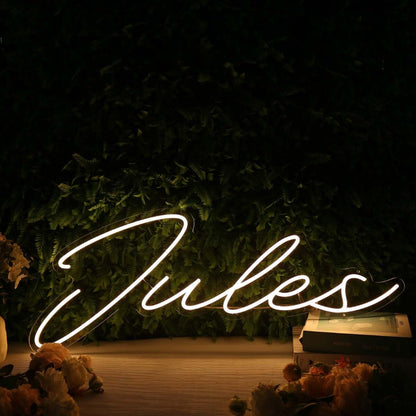 Jules Yellow Led Neon Sign | Shineneon