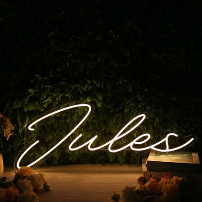 Jules Yellow Led Neon Sign - Shineneon