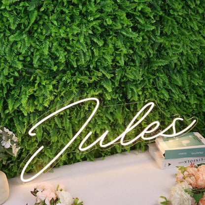 Jules Yellow Led Neon Sign - Shineneon