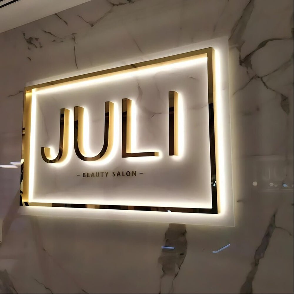 Juli Beauty Salon 3D Backlit Channel Letters Led Light Sign - Shineneon