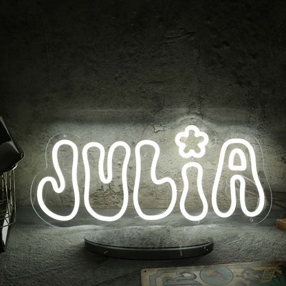 Julia White Led Neon Sign | Shineneon
