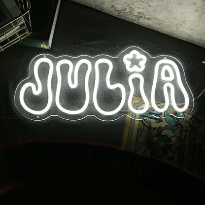 Julia White Led Neon Sign - Shineneon