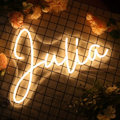 Julia Yellow Led Neon Sign | Shineneon