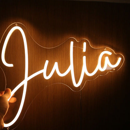 Julia Yellow Led Neon Sign - Shineneon