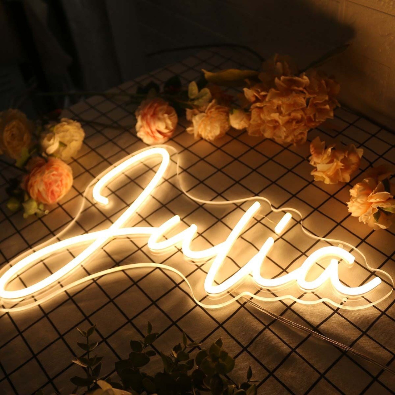 Julia Yellow Led Neon Sign - Shineneon