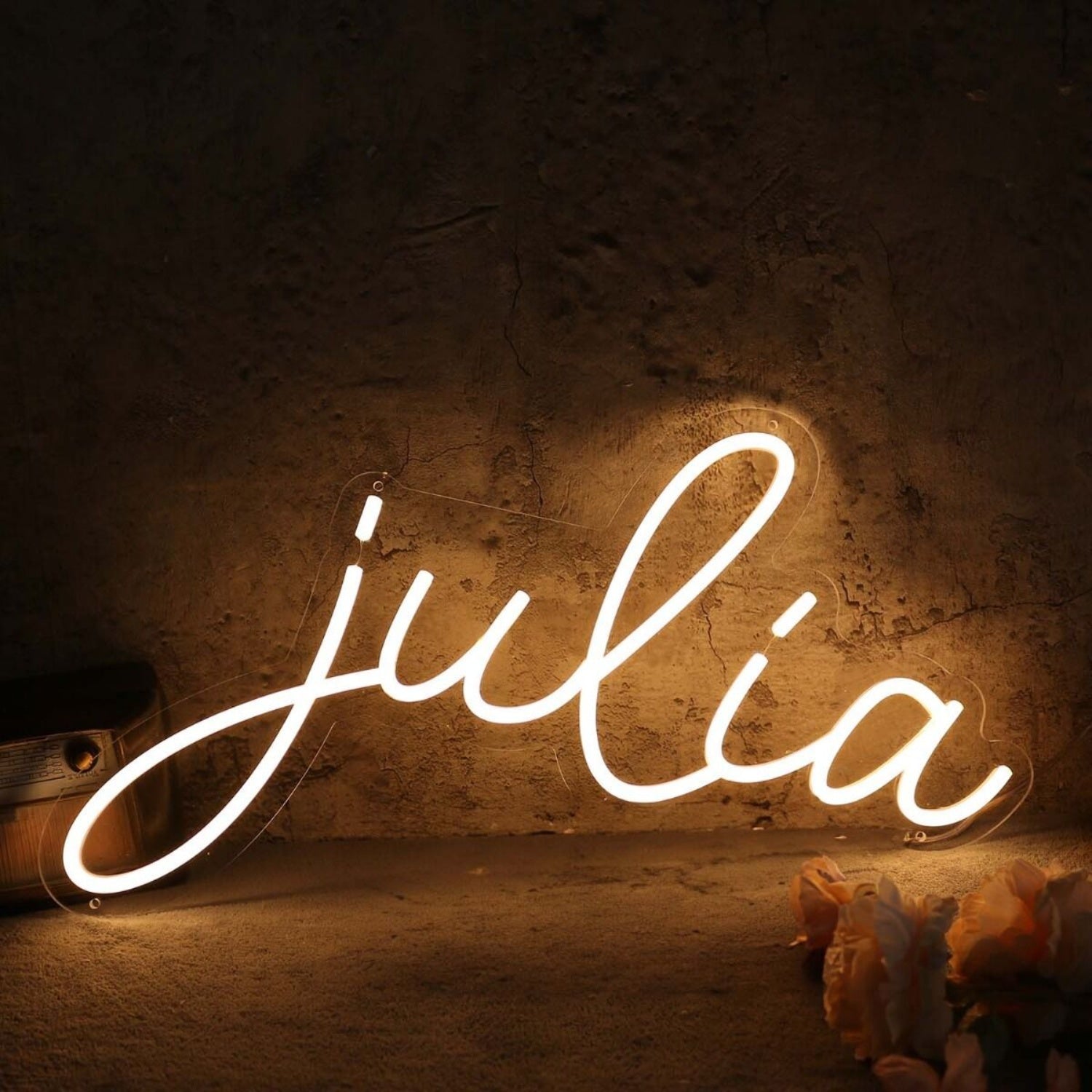 Julia Yellow Led Neon Sign Wall Art - Shineneon