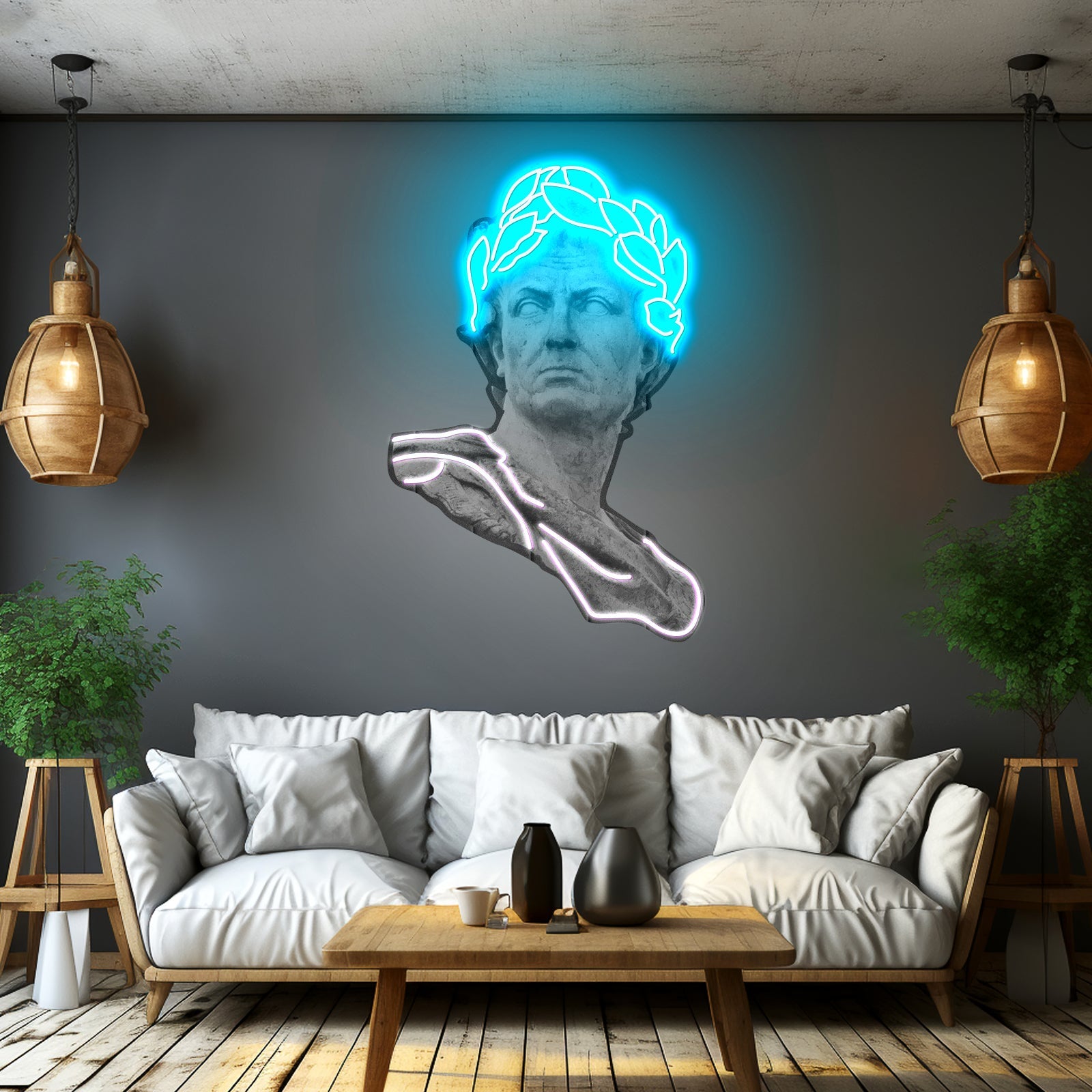 Julius Caesar Led Neon Artwork For Sale - Shineneon
