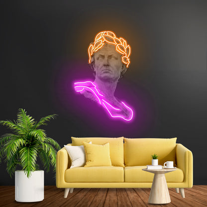 Julius Caesar Led Neon Artwork For Sale