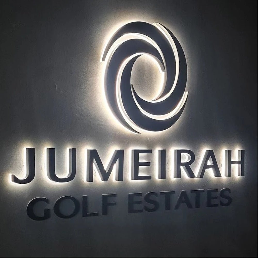 Jumeirah Golf Estates 3D Backlit Channel Letters Led Light Sign - Shineneon
