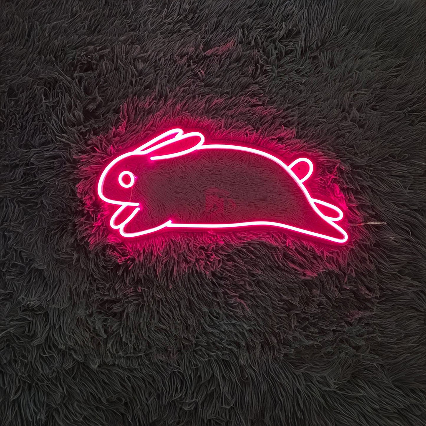 Jumping Bunny Rabbit Neon Sign