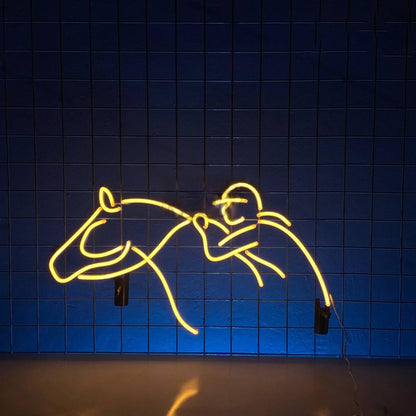 Jumping Horse Led Neon Sign Show Jumping Neon Wall Decor | Shineneon