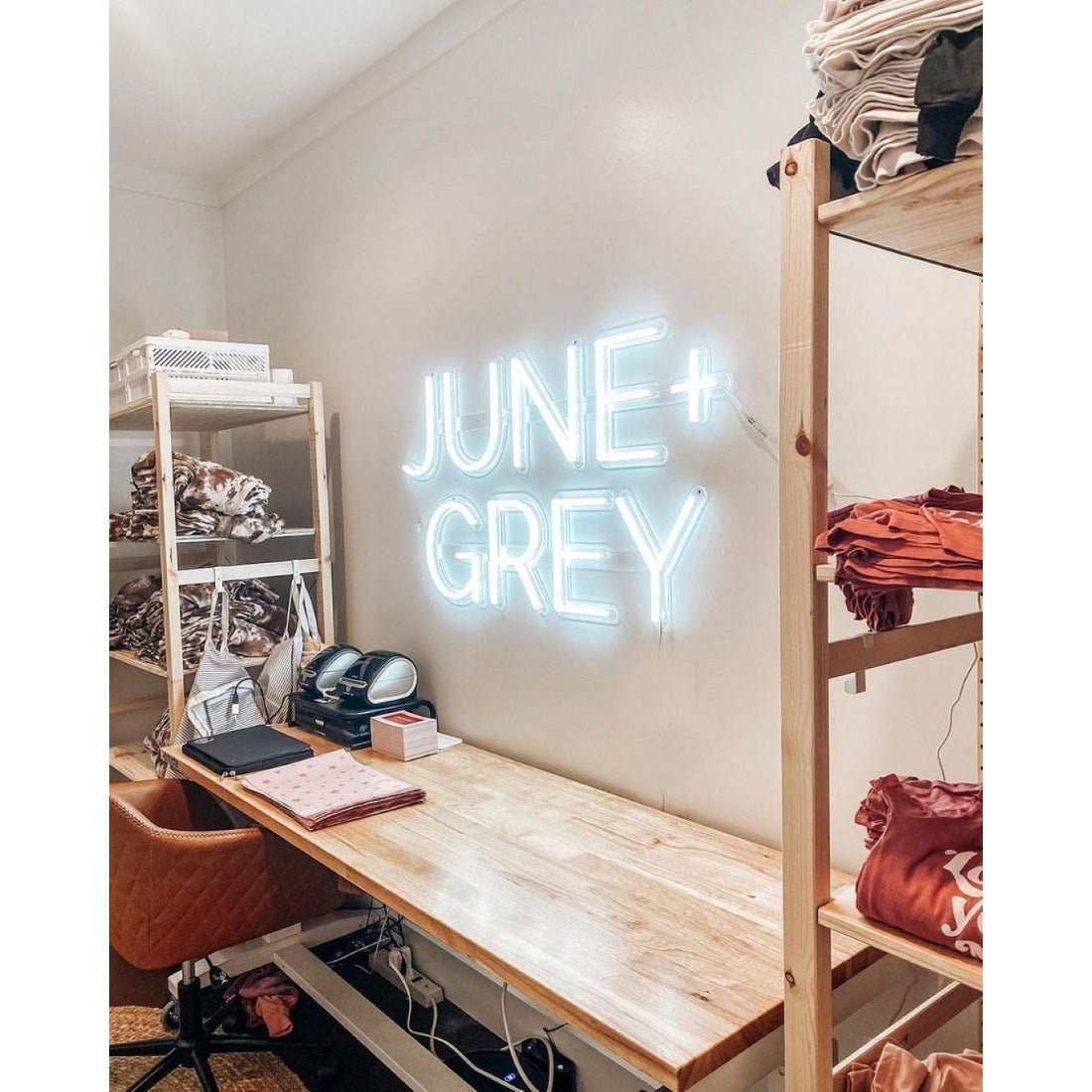 June Grey Led Sign Business Neon Sign - Shineneon