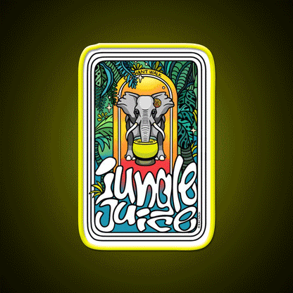 Jungle Juice Cocktail Bar Decor Led Neon Sign Rgb Color - Custom LED neon sign front view