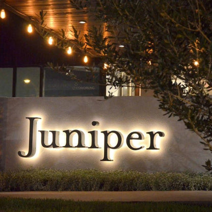 Juniper 3D Backlit Letters Business Metal Led Sign - Shineneon