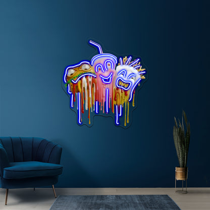 Junk Food Artwork Neon Signs For Sale