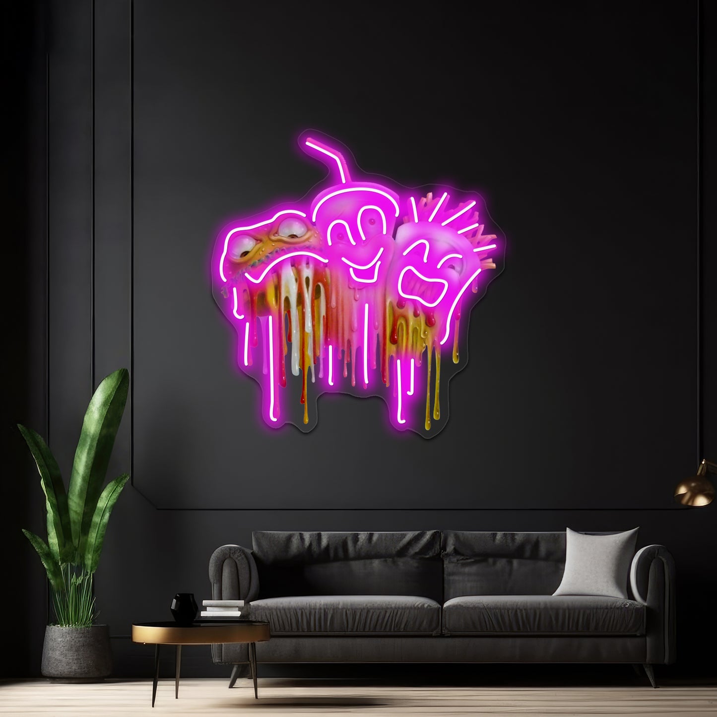 Junk Food Artwork Neon Signs For Sale