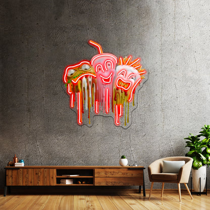 Junk Food Artwork Neon Signs For Sale