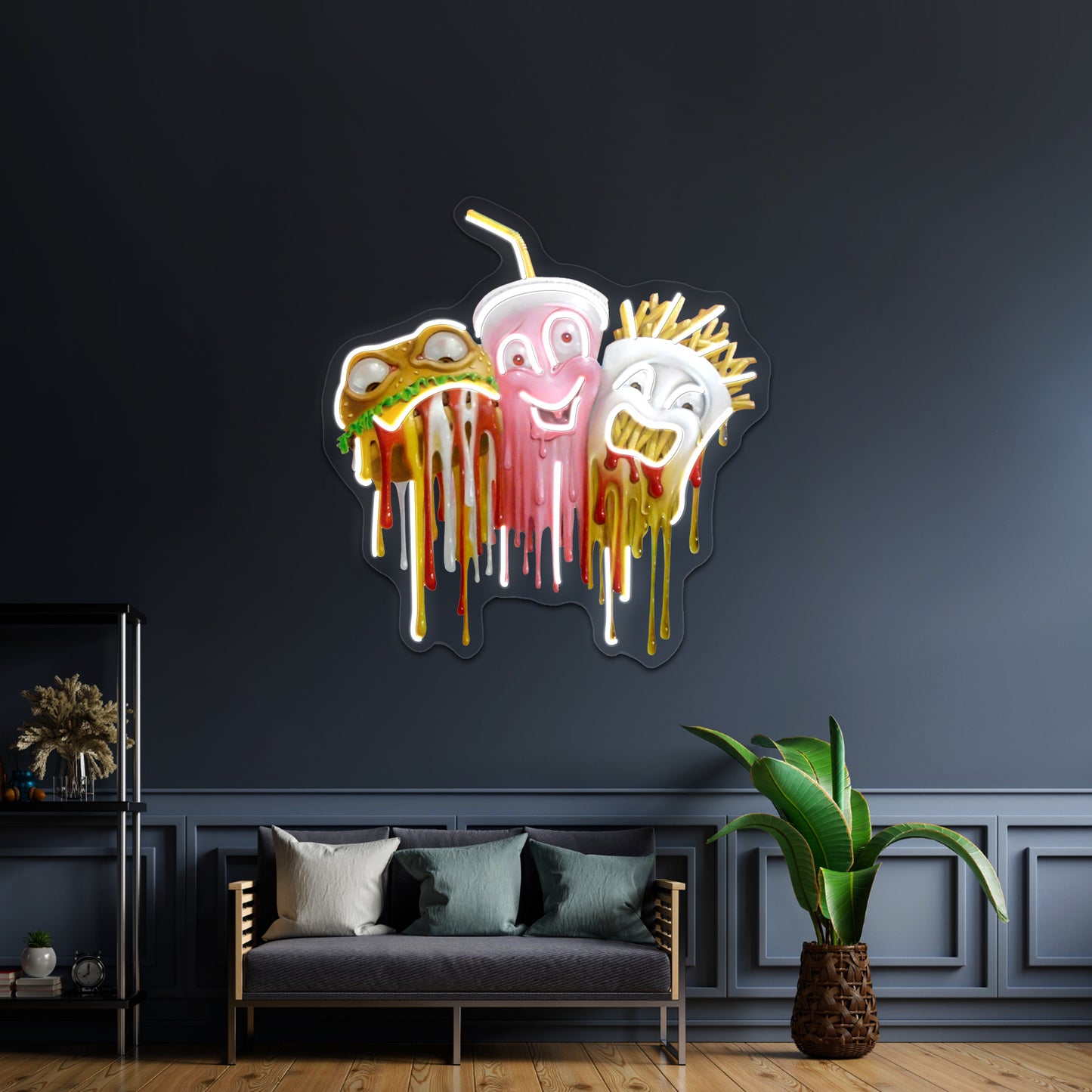 Junk Food Artwork Neon Signs For Sale