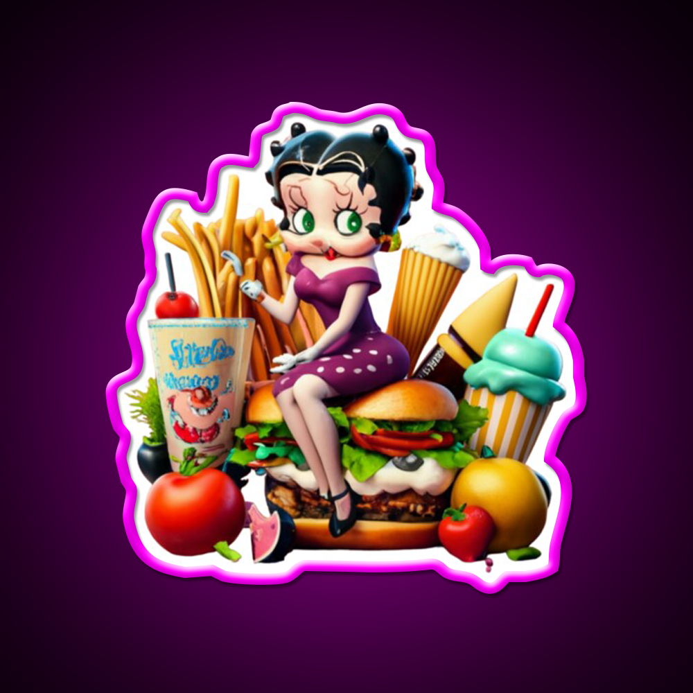 Junk Food Snack Food Led Neon Sign Rgb Color - Shineneon