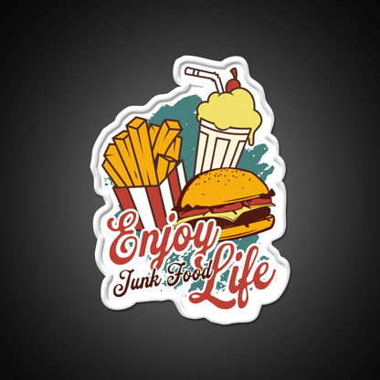 Junk Food Soul Food Fast Food Led Neon Sign For Burger Place Rgb Color - Shineneon