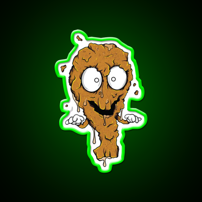 Junkfood Zombie Fried Chicken Fast Food Led Neon Sign For Burger Place Rgb Color