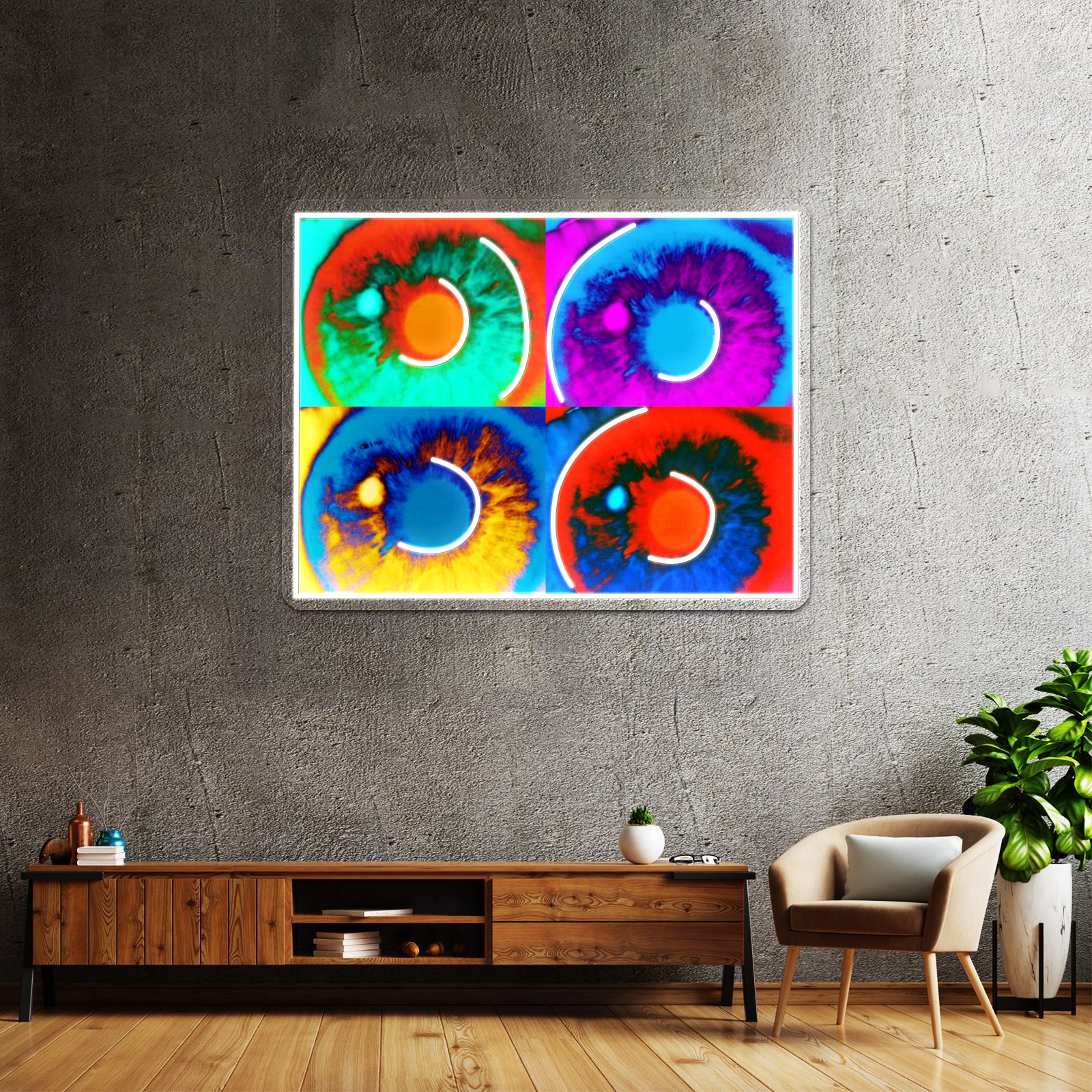 Just A Girl Who Loves Keith Art Urban Artwork Neon Signs For Sale