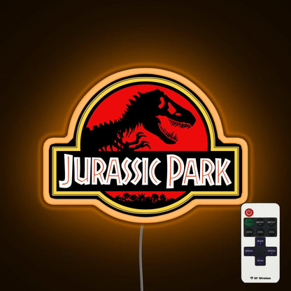 Jurassic Park Movie Neon Sign - Custom LED neon sign front view