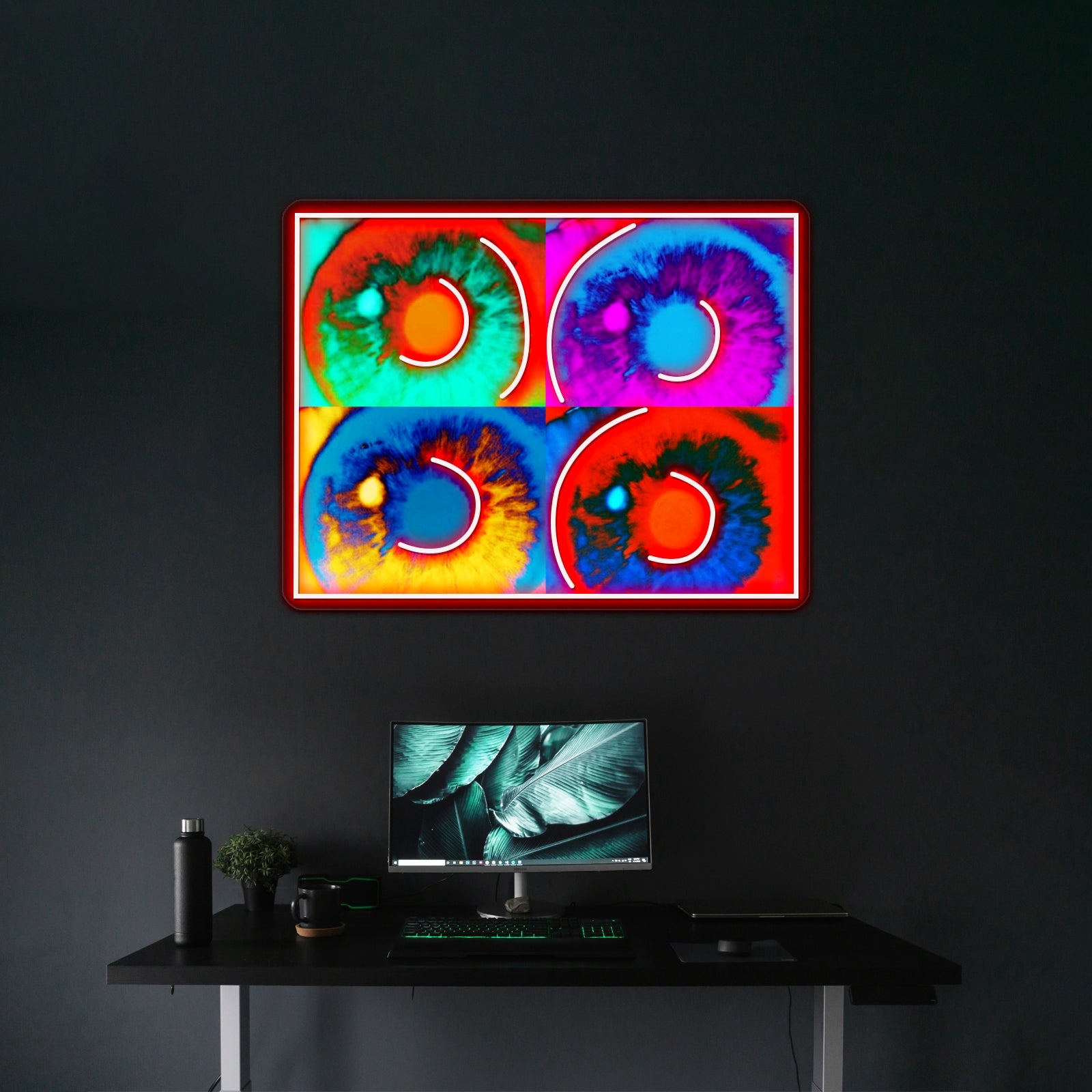 Just A Girl Who Loves Keith Art Urban Artwork Neon Signs For Sale - Shineneon