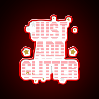 Just Add Glitter Nail Salon Led Neon Sign Rgb Color - Shineneon