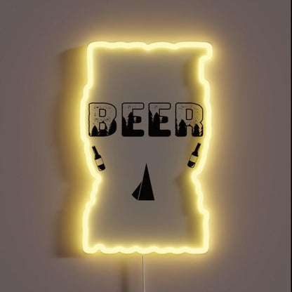 Just Another Beer Drinker Rgb Led Neon Sign - Custom LED neon sign front view