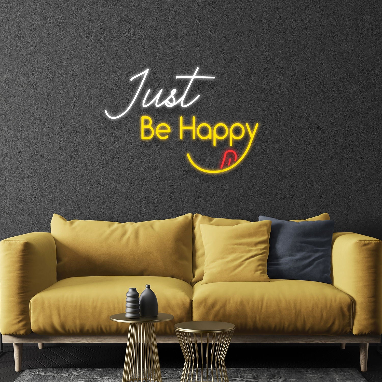 Just Be Happy Led Neon Signs Wall Art | Shineneon