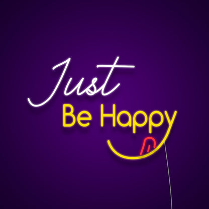 Just Be Happy Led Neon Signs Wall Art | Shineneon