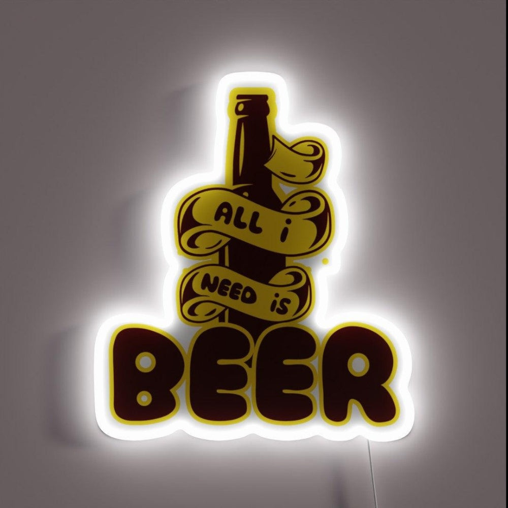 Just Beer Rgb Led Neon Sign - Custom LED neon sign front view