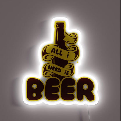 Just Beer Rgb Led Neon Sign - Custom LED neon sign front view
