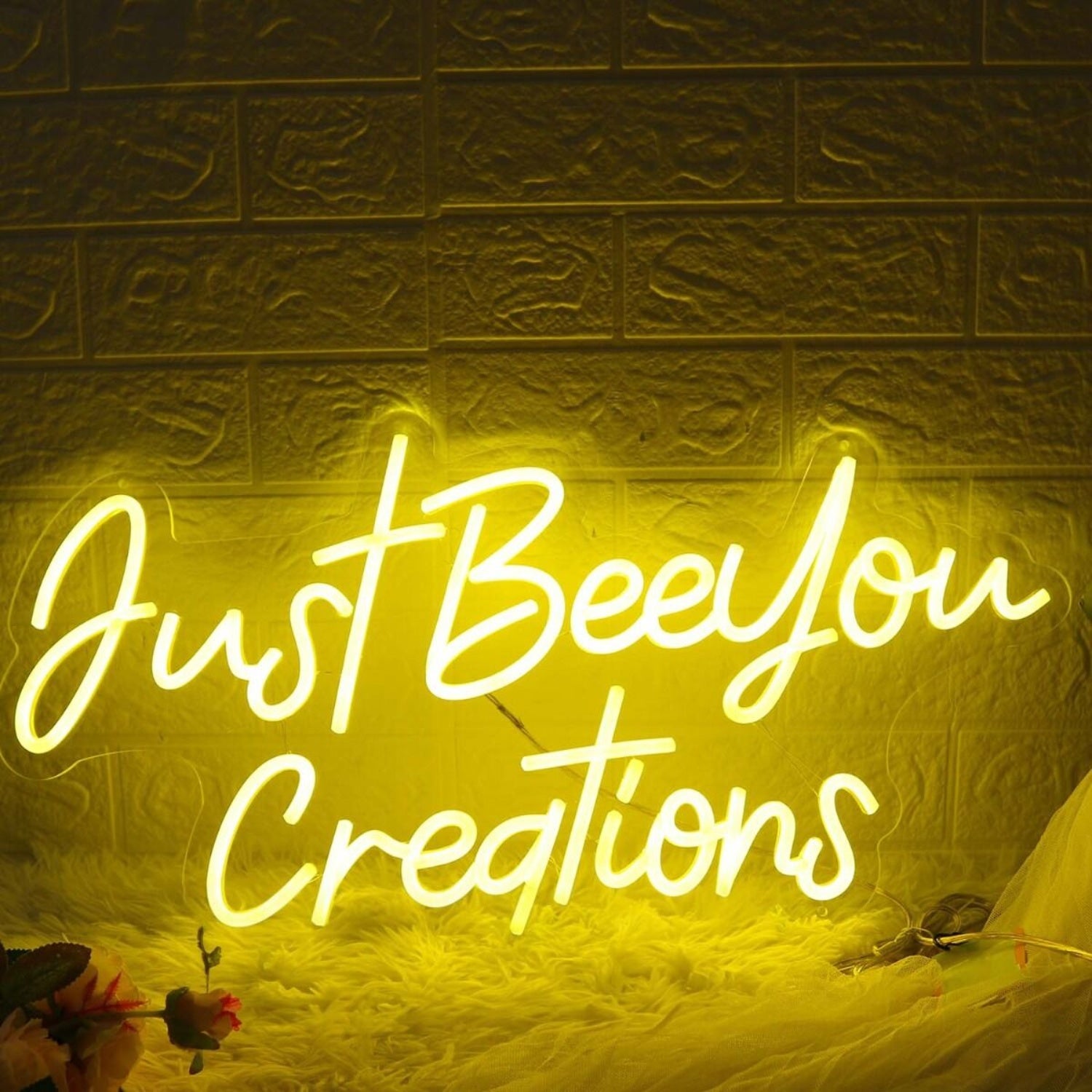 Just Beeyou Creations Yellow Led Neon Sign | Shineneon