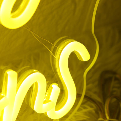 Just Beeyou Creations Yellow Led Neon Sign - Shineneon