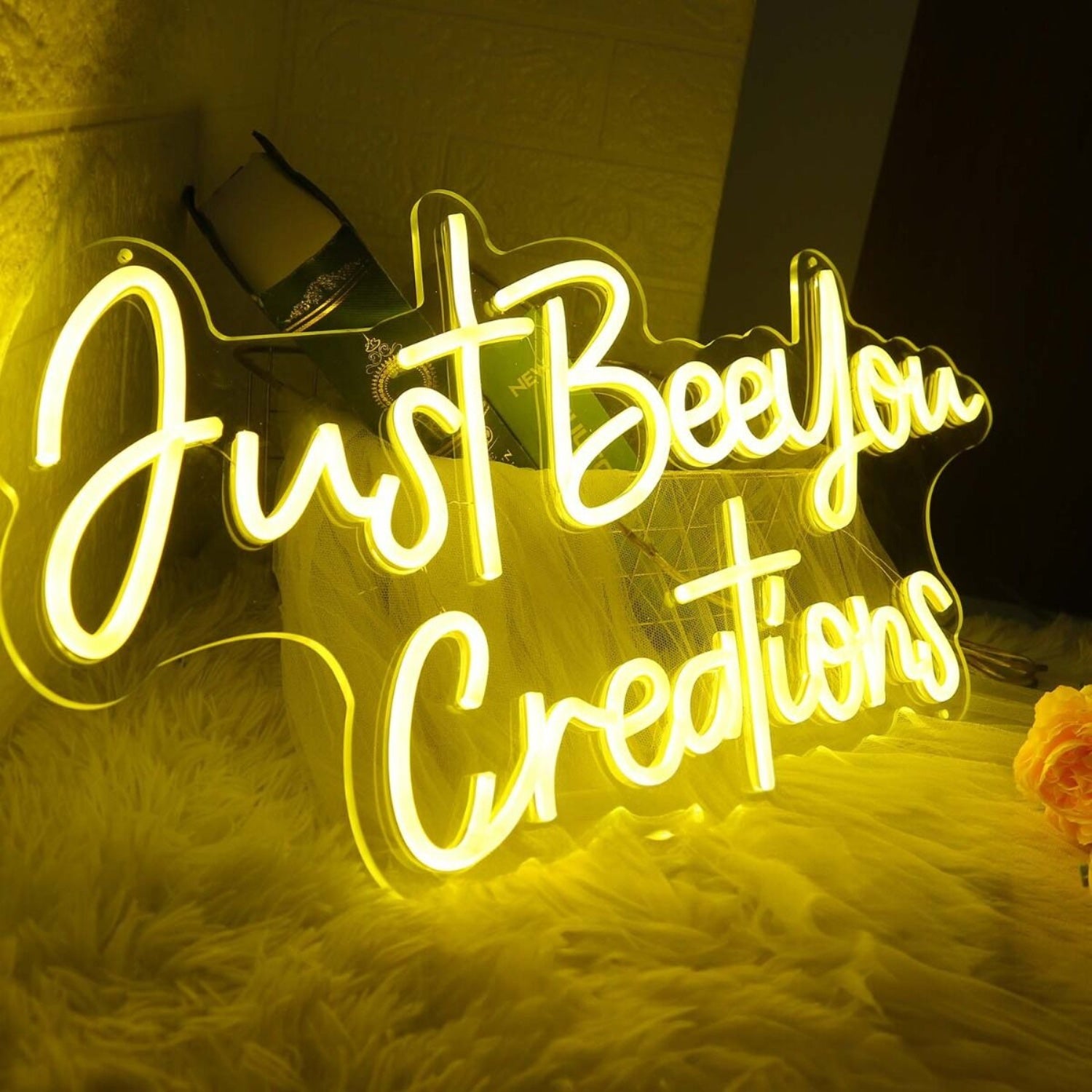 Just Beeyou Creations Yellow Led Neon Sign | Shineneon