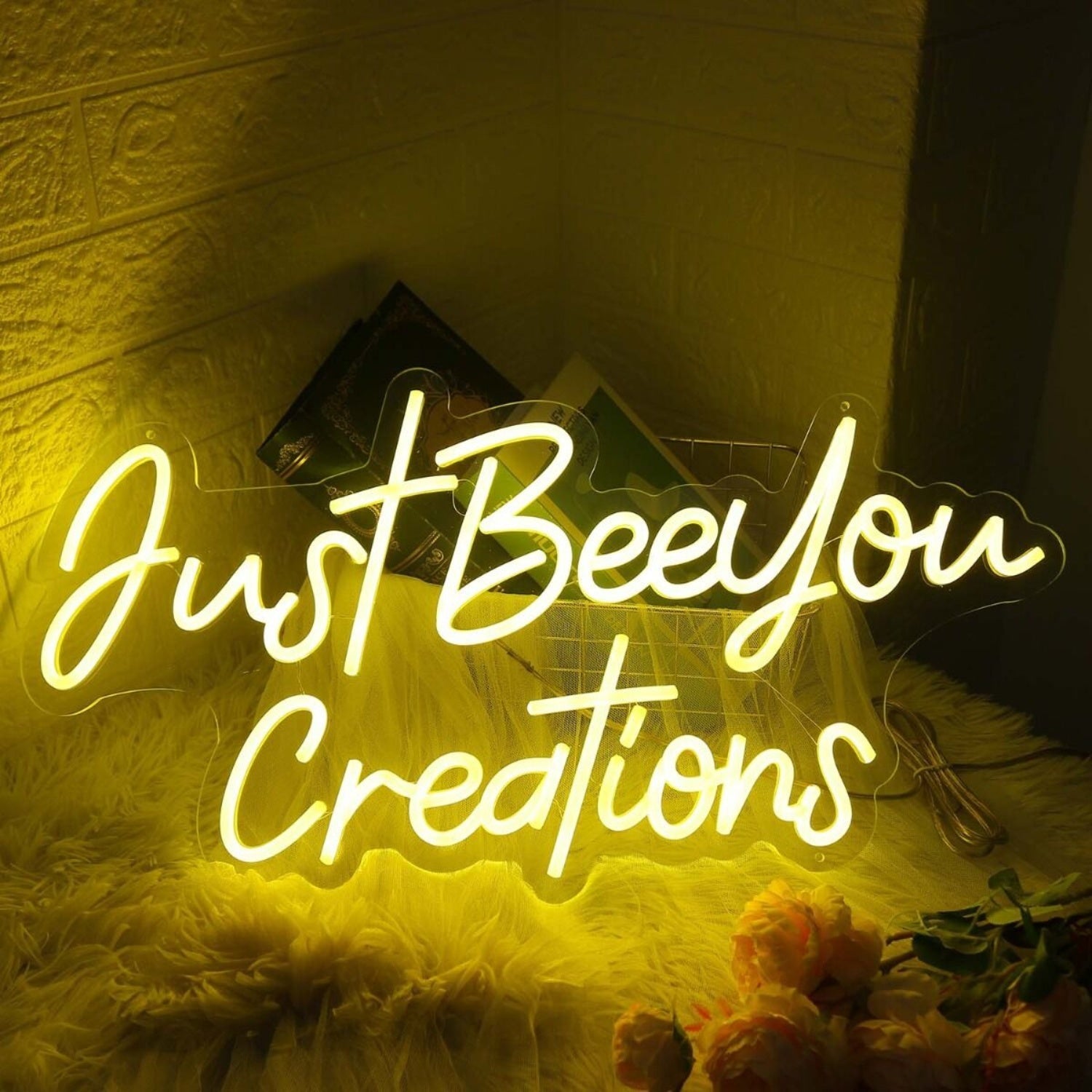 Just Beeyou Creations Yellow Led Neon Sign - Shineneon