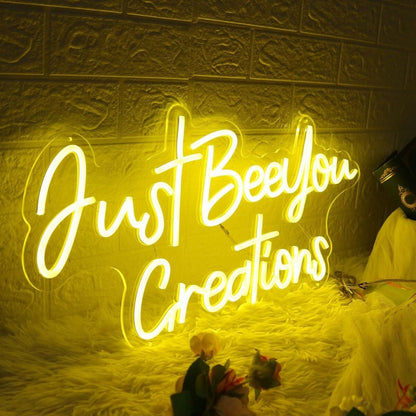 Just Beeyou Creations Yellow Led Neon Sign - Shineneon