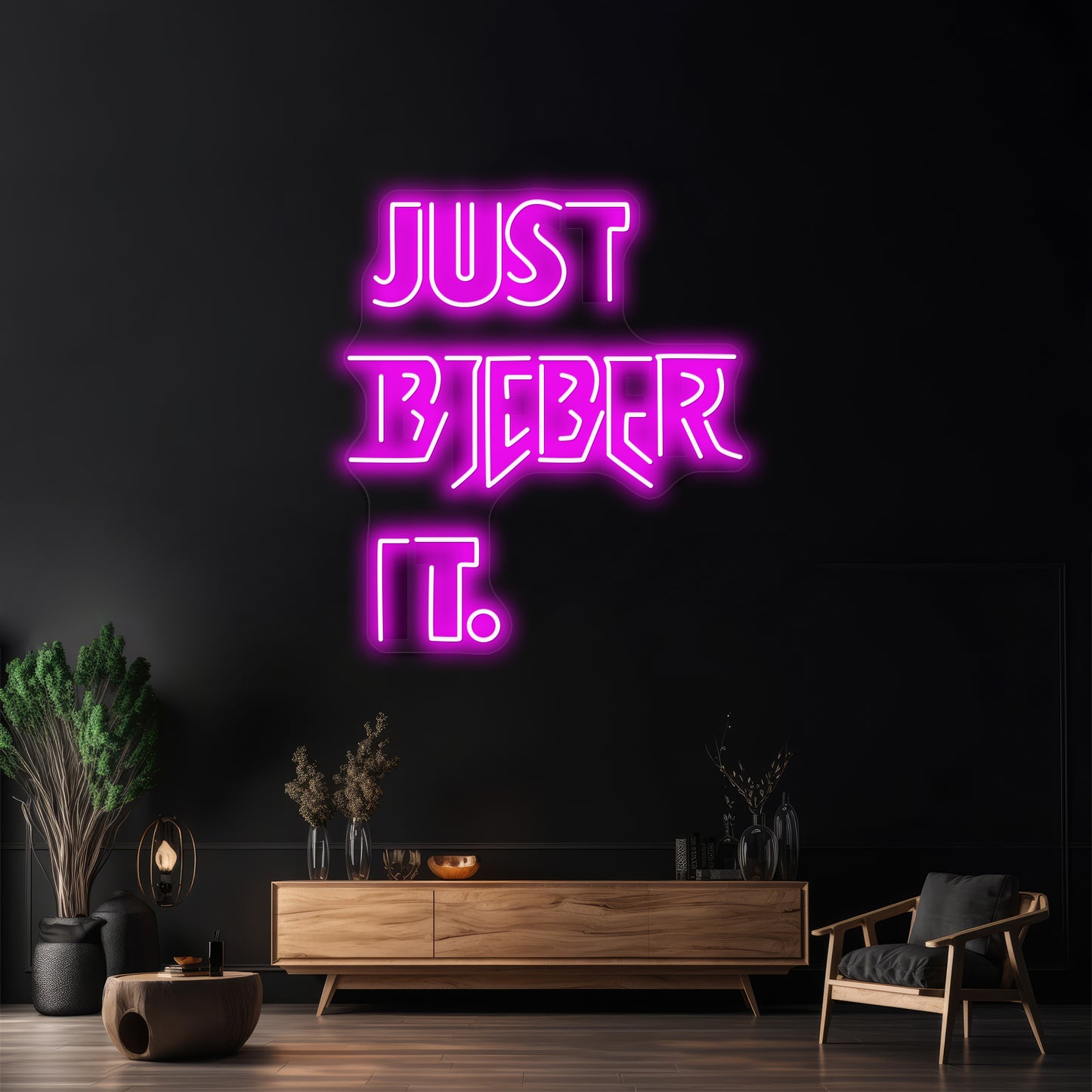 Just Bieber It Artwork Neon Signs For Sale