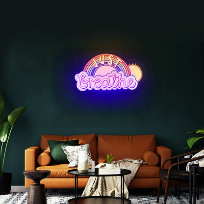 Just Breathe Artwork Cheap Neon Signs