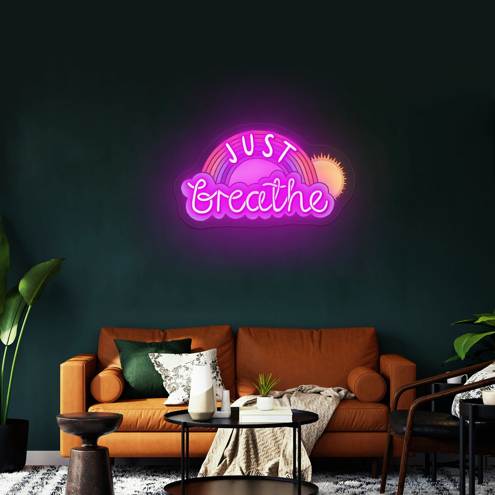 Just Breathe Artwork Cheap Neon Signs
