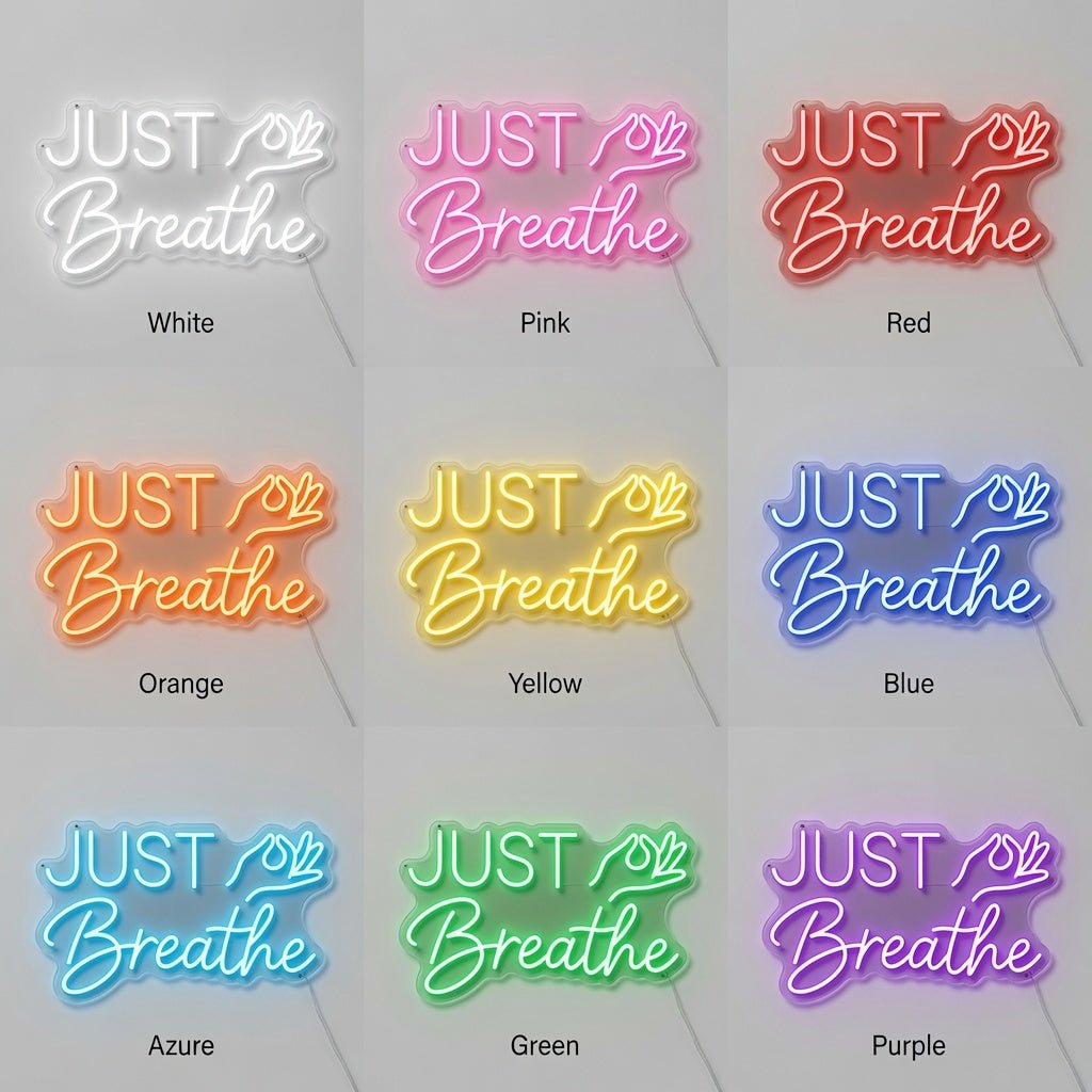 Just Breathe LED Neon Sign Wall Neon Sign - Shineneon