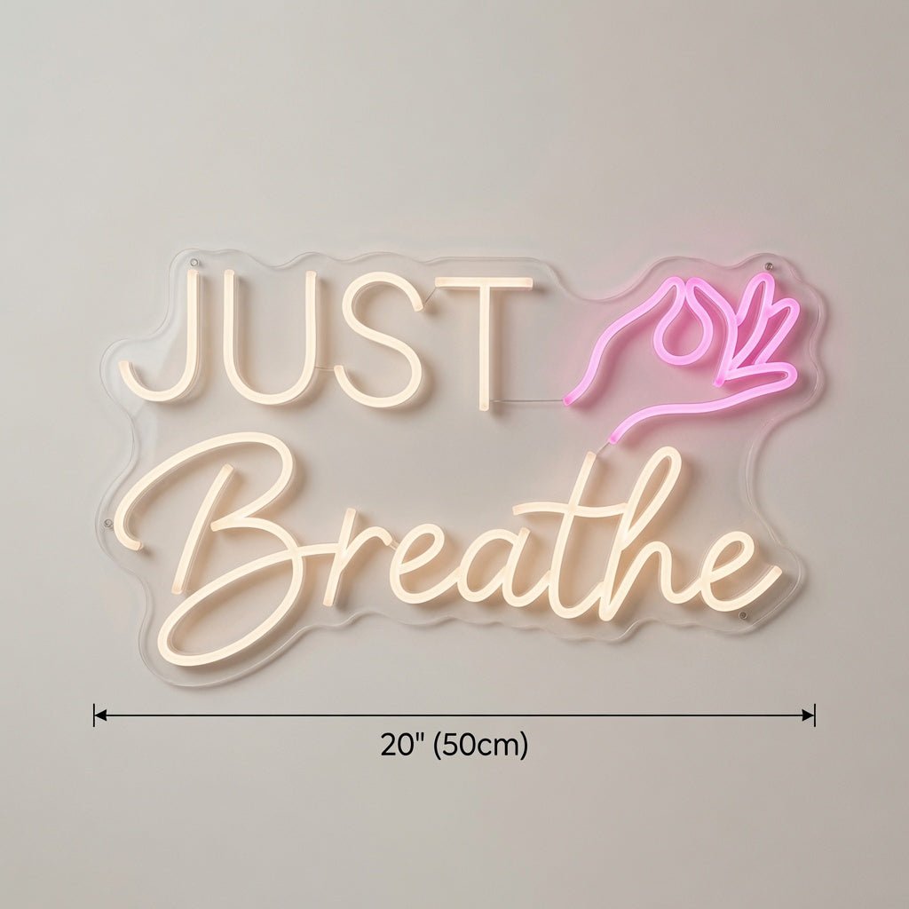Just Breathe LED Neon Sign Wall Neon Sign - Shineneon