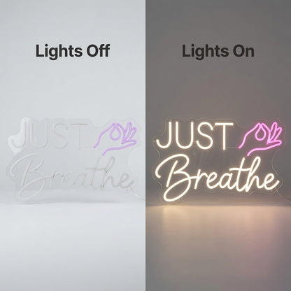 Just Breathe LED Neon Sign Wall Neon Sign - Shineneon