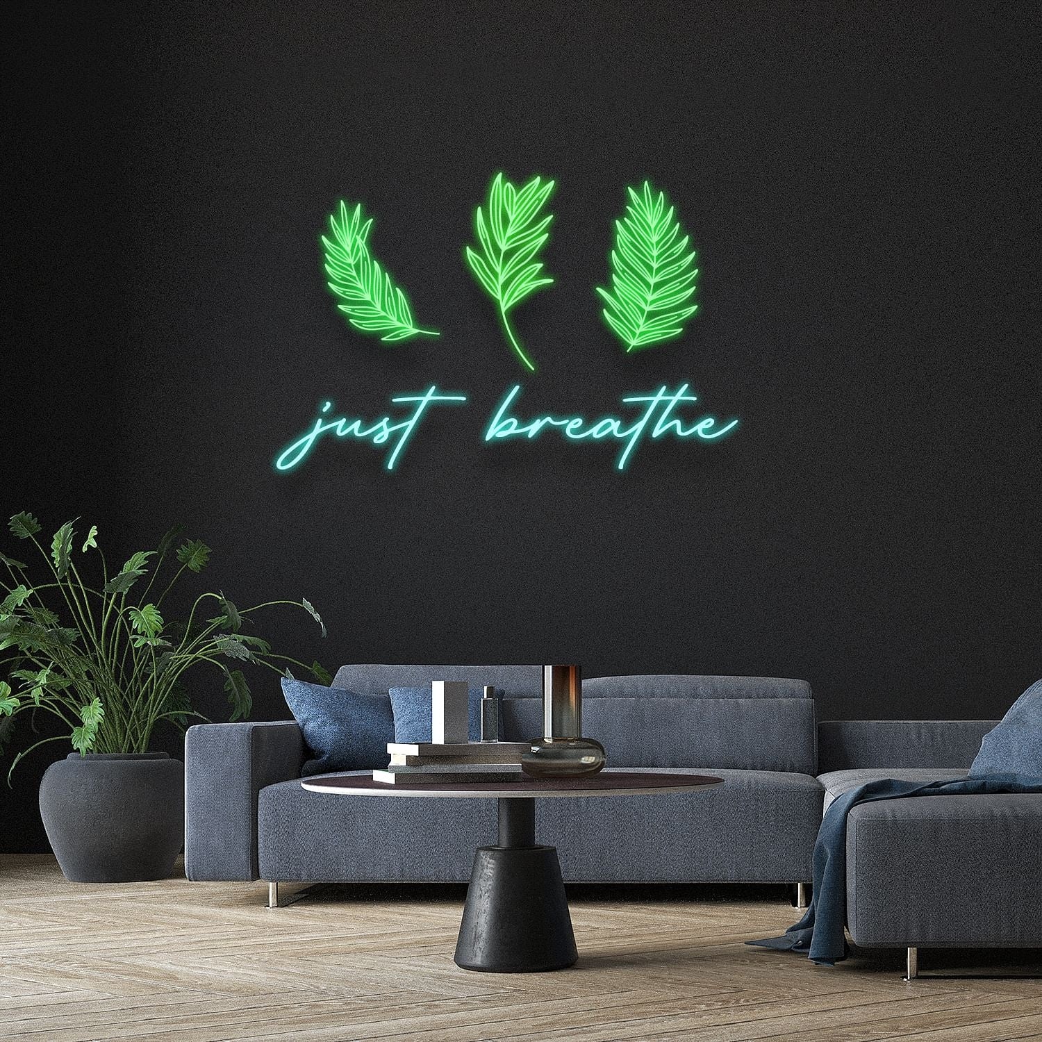 Just Breathe Led Neon Signs Wall Art | Shineneon