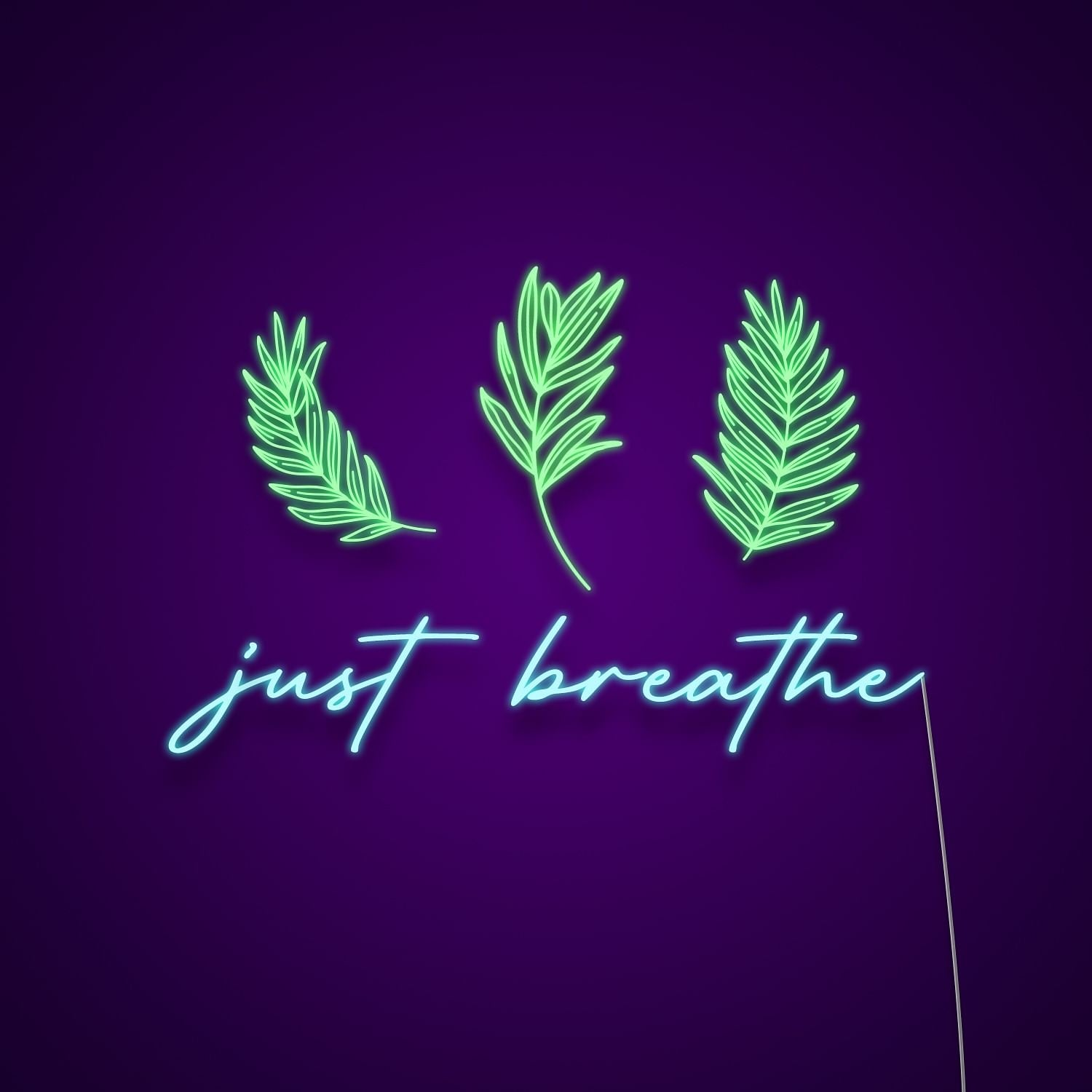 Just Breathe Led Neon Signs Wall Art | Shineneon